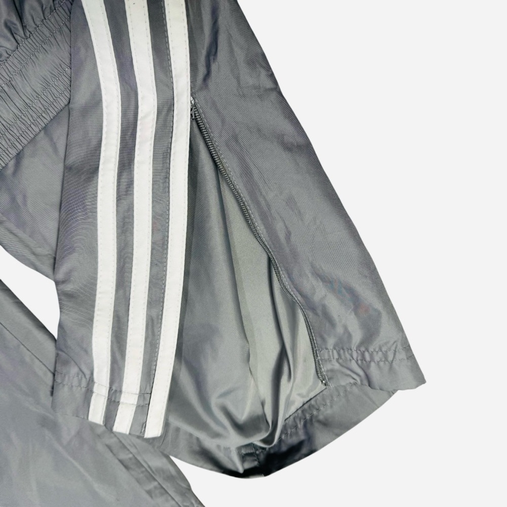 Adidas Climaproof Track Grey With White Stripes Pants Size L - Picture 8 of 13